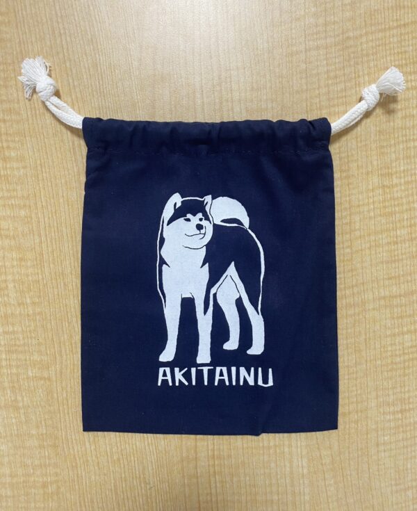 秋田犬巾着